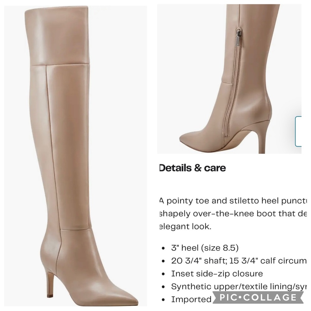 Marc Fisher Taupe Over-the-Knee Boots